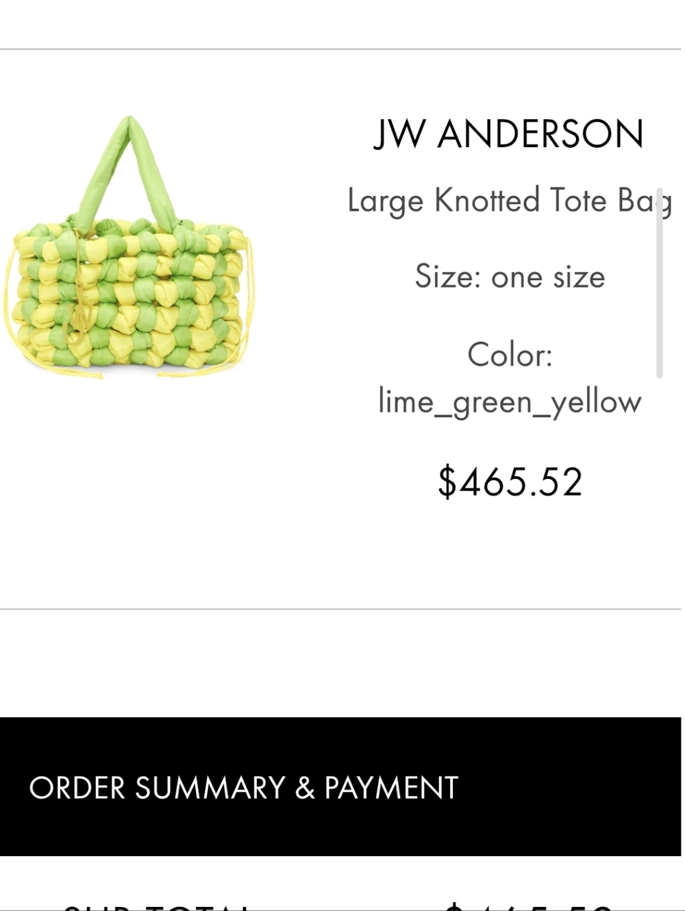 JW Anderson Knotted Nylon Tote - Picture 12 of 17